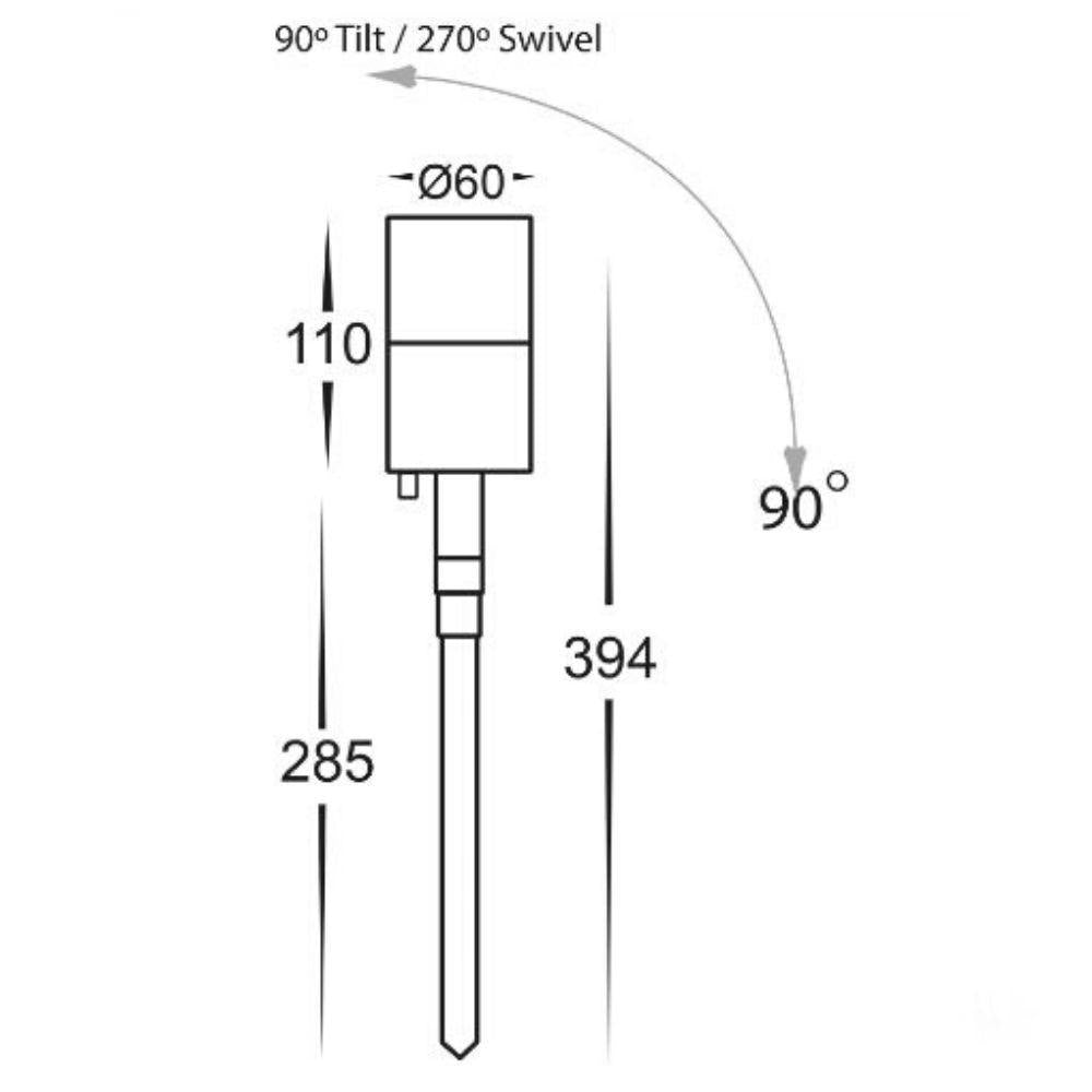 Havit FORTIS - Single Adjustable Spike Light - 12V DRIVER REQUIRED-Havit Lighting-Ozlighting.com.au