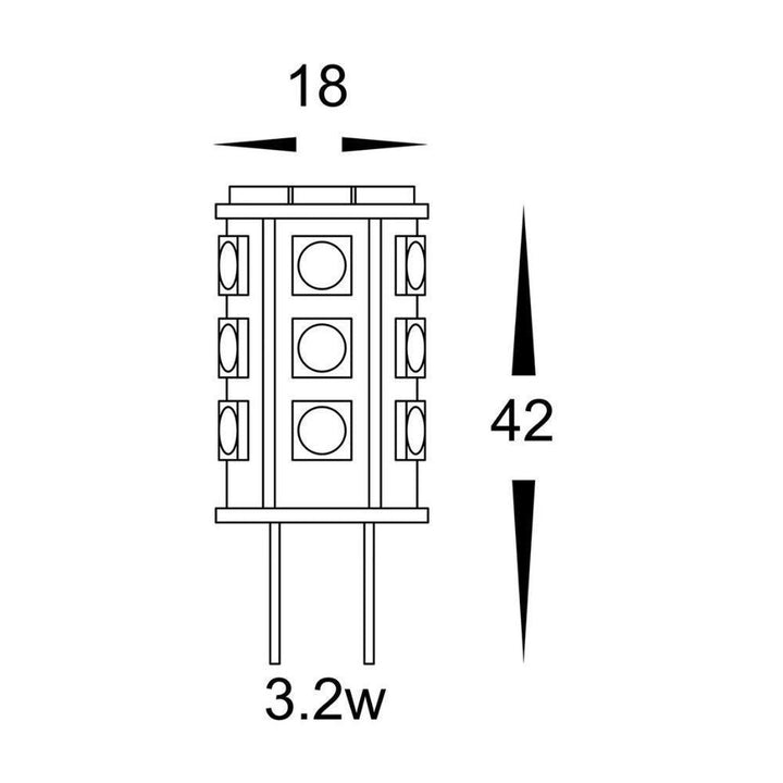 Havit GLOBE-BI-PIN - 1.5W/3.2W/5W LED 12V DC G4 Bi-Pin Globe IP20 - DRIVER REQUIRED-Havit Lighting-Ozlighting.com.au