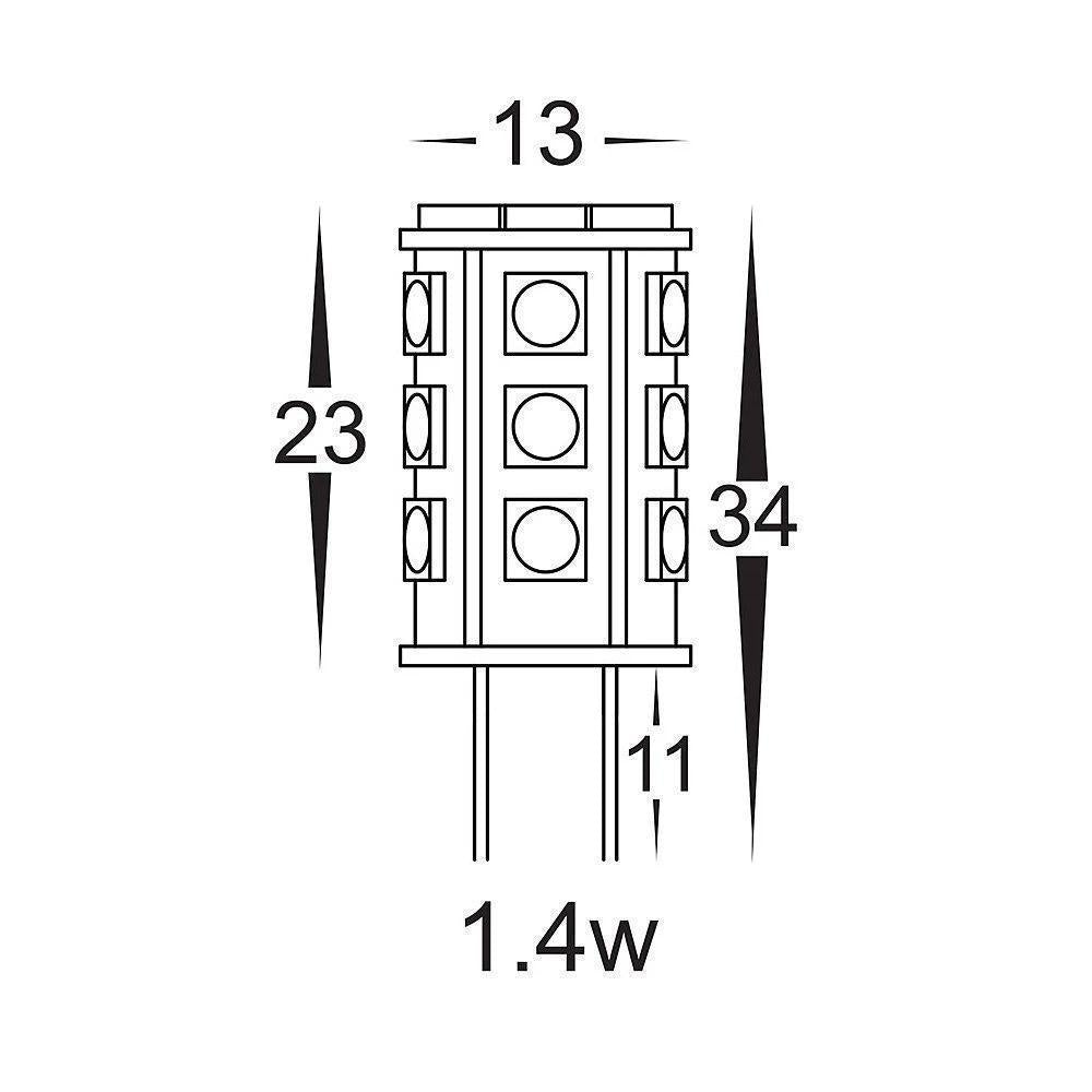 Havit GLOBE-BI-PIN-COL - 1.4W LED 12V DC G4 Bi-Pin Coloured Globe - DRIVER REQUIRED-Havit Lighting-Ozlighting.com.au