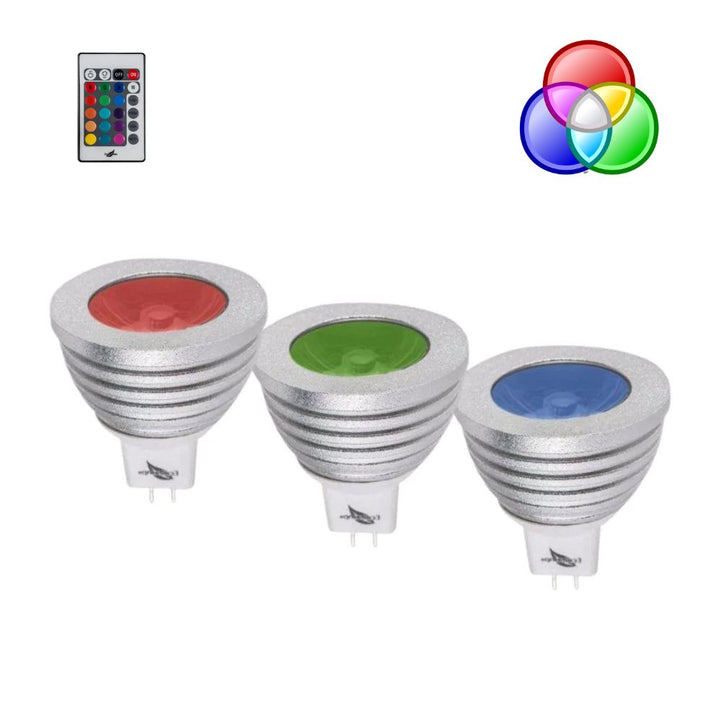 Havit HV95021-12V - 5W LED 12V DC RGB MR16 Shape Globe With Remote - DRIVER REQUIRED-Havit Lighting-Ozlighting.com.au