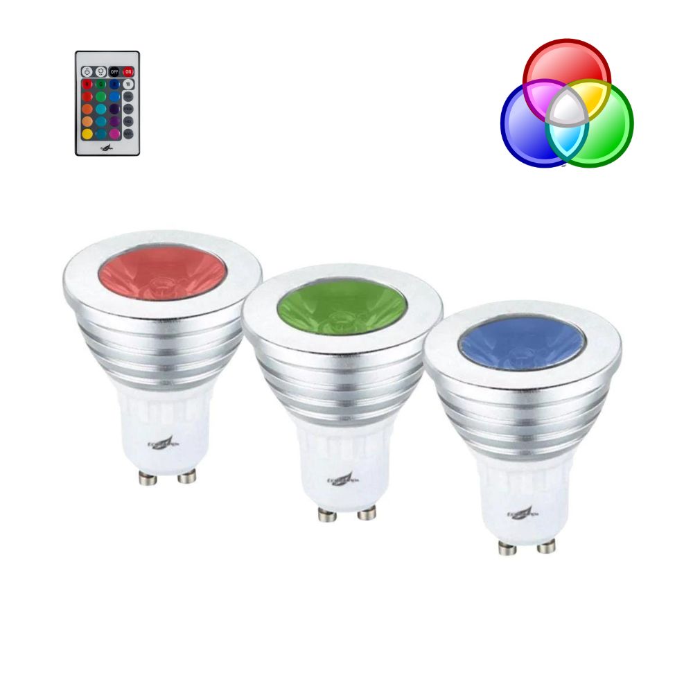 Havit HV95021-240V - 5W LED RGB GU10 Shape Globe With Remote-Havit Lighting-Ozlighting.com.au