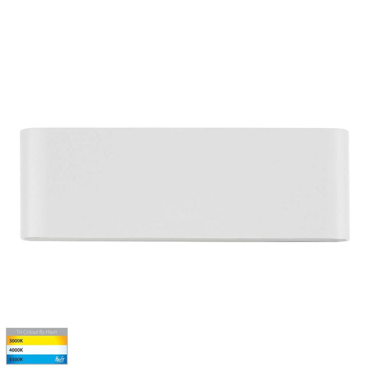 Havit LISSE - 12W LED Tri-Colour Exterior Fixed Down Only Wall Light IP54-Havit Lighting-Ozlighting.com.au