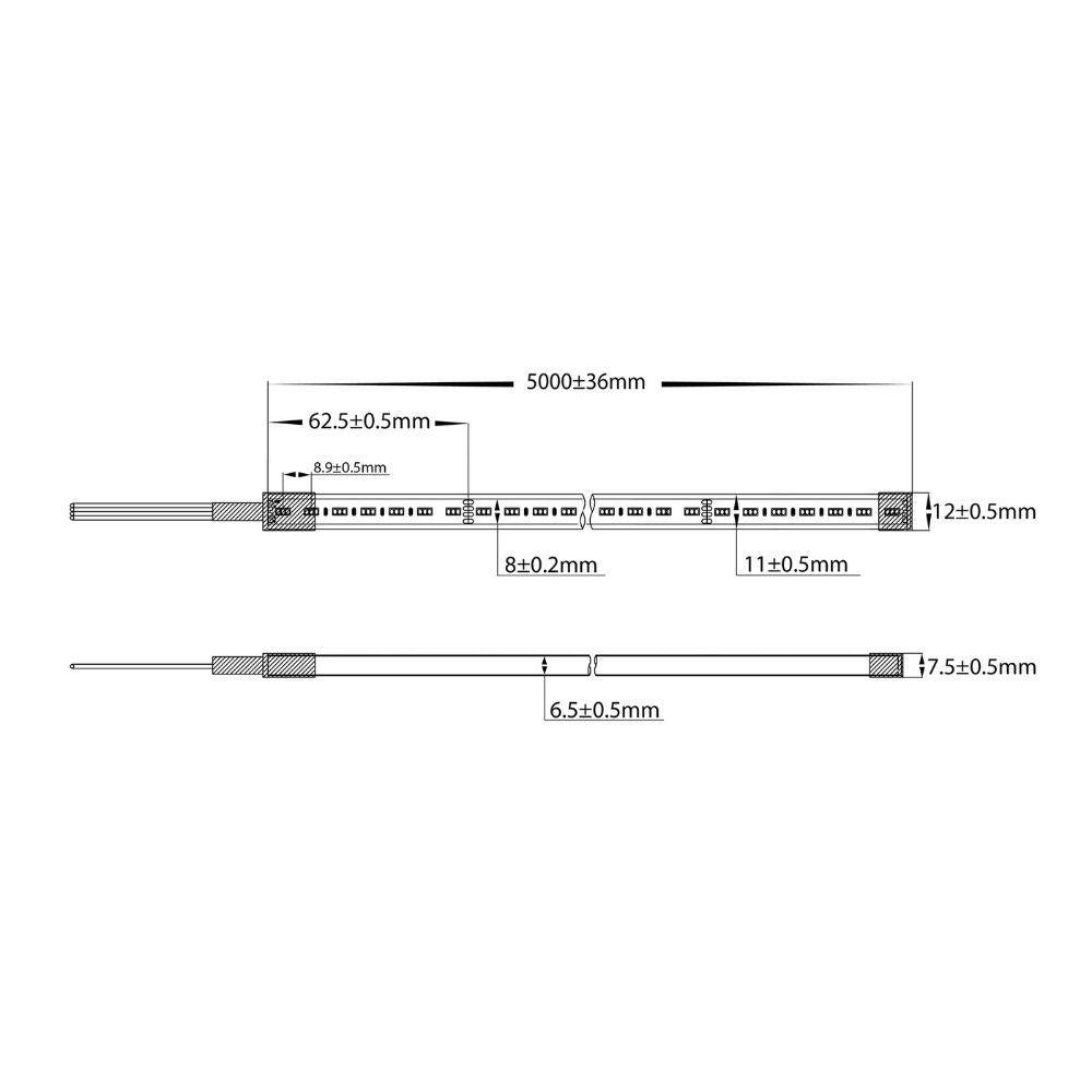 Havit NEOLITE-14.4-RGB - 14.4W 24V 11mm 336 LED Neon Strip Light Per Metre IP67 - 24V DRIVER REQUIRED-Havit Lighting-Ozlighting.com.au