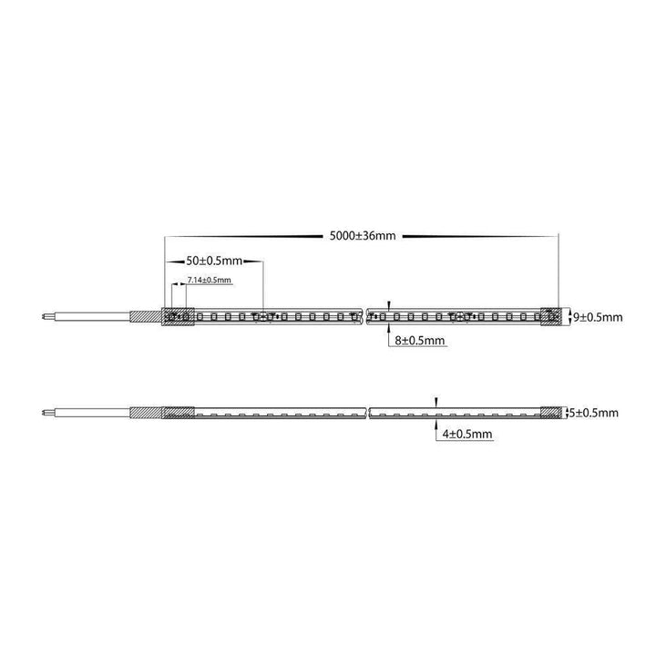 Havit NEOLITE-9.6 - 9.6W 24V 8mm Flexible 140 LED Neon Strip Light Per Metre IP67 - 24V DRIVER REQUIRED-Havit Lighting-Ozlighting.com.au