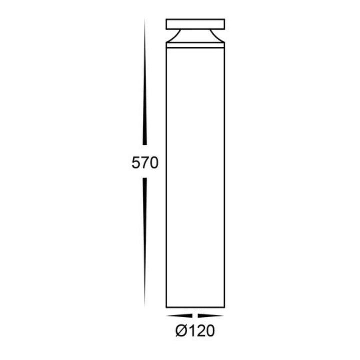 Havit NORAY - 12W TRI Colour Black LED Bollard Light IP65 24V DC DRIVER REQUIRED-Havit Lighting-Ozlighting.com.au