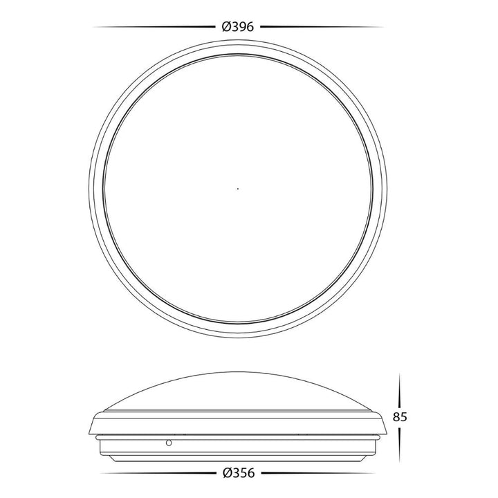 Havit OSTRON - LED Ceiling Mounted Oyster Light-Havit Lighting-Ozlighting.com.au