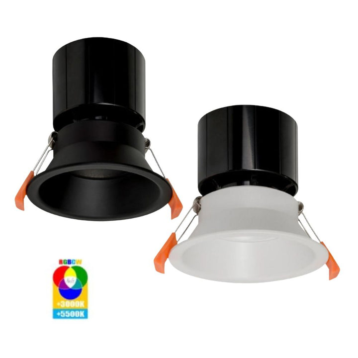 Havit PRIME-SMART - 12W LED Deepset 105mm Smart Wi-Fi Dimmable RGBCW+CCT Tuneable Downlight IP54-Havit Lighting-Ozlighting.com.au