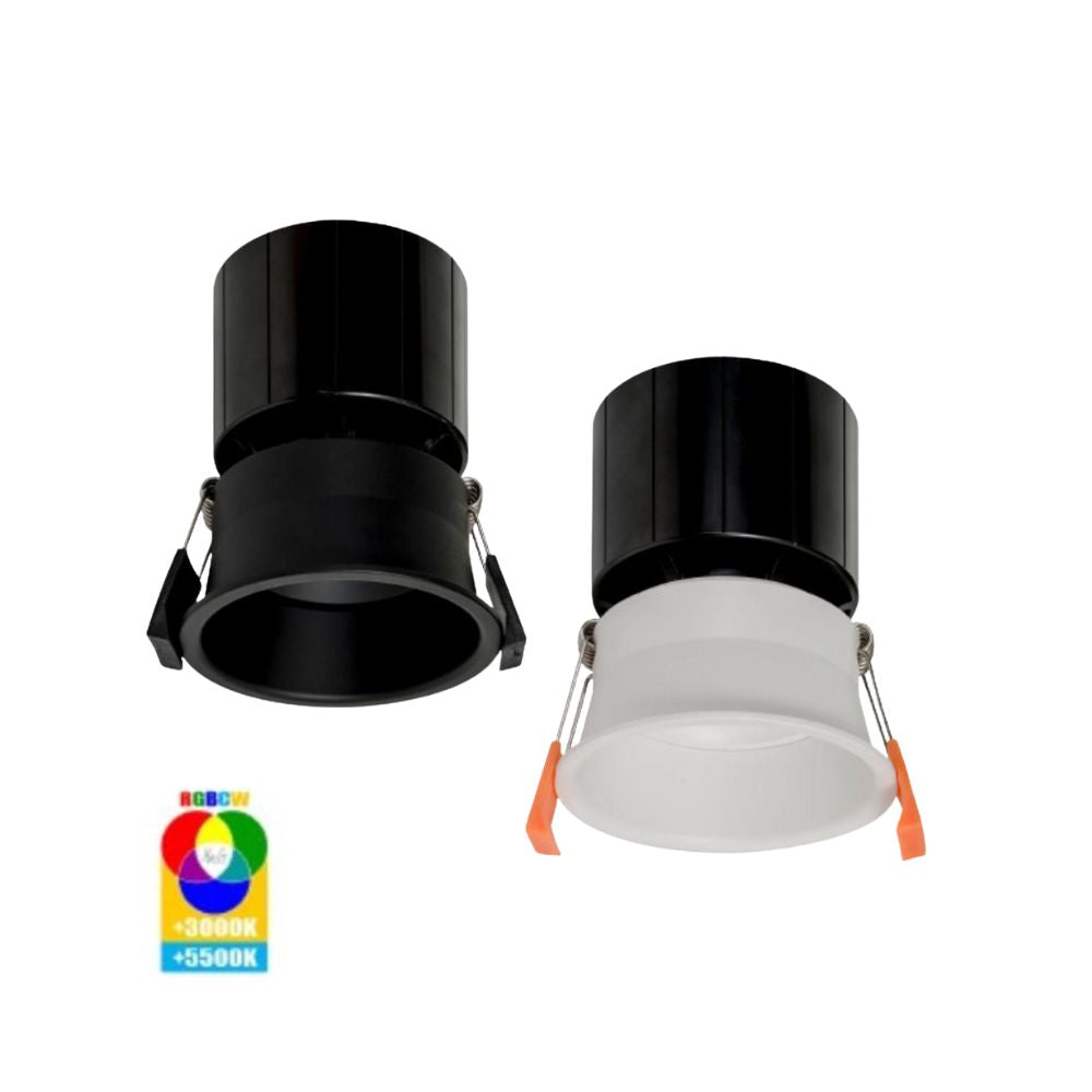 Havit PRIME-SMART - 12W LED Deepset 84mm Smart Wi-Fi Dimmable RGBCW+CCT Tuneable Downlight IP54-Havit Lighting-Ozlighting.com.au