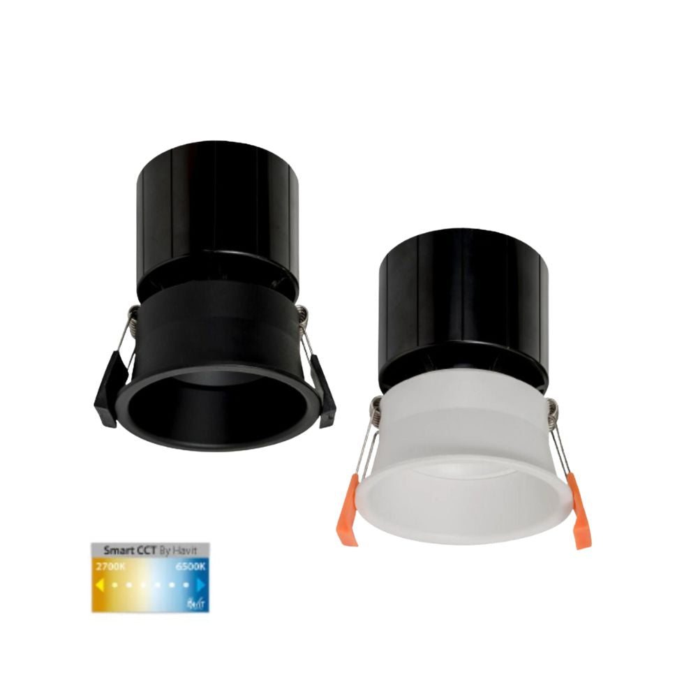 Havit PRIME-SMART - 12W LED Deepset 84mm Smart Wi-Fi Dimmable White CCT Tuneable Downlight IP54-Havit Lighting-Ozlighting.com.au