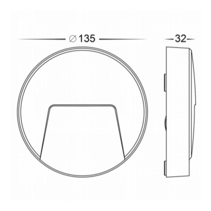 Havit SEEFORE - 3W 12V DC LED Tri-Colour Exterior Surface Mount PC Step Light IP65 - DRIVER REQUIRED-Havit Lighting-Ozlighting.com.au