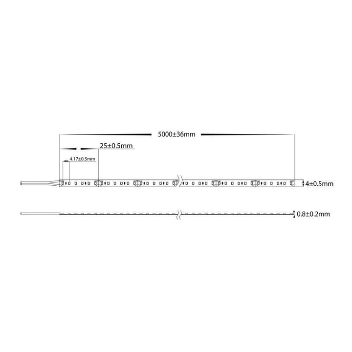 Havit STRIP-19.2-MICRO - 19.2W 24V 4mm 240 LED Strip Light Per Metre IP20 - 24V DRIVER REQUIRED-Havit Lighting-Ozlighting.com.au