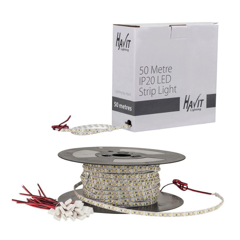 Havit STRIP-4.8-50M - 4.8W 12V 8mm 50m Roll LED Strip Light Roll IP20 - 12V DRIVER REQUIRED-Havit Lighting-Ozlighting.com.au