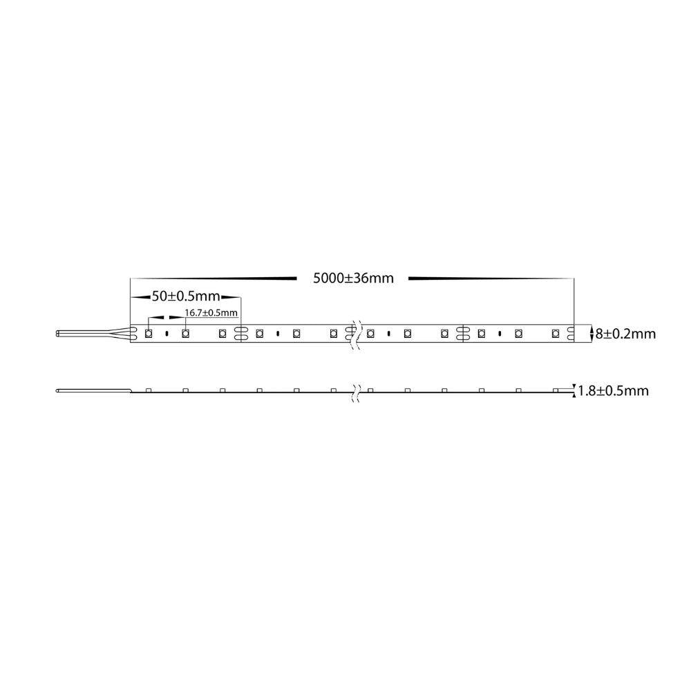 Havit STRIP-4.8-50M - 4.8W 12V 8mm 50m Roll LED Strip Light Roll IP20 - 12V DRIVER REQUIRED-Havit Lighting-Ozlighting.com.au