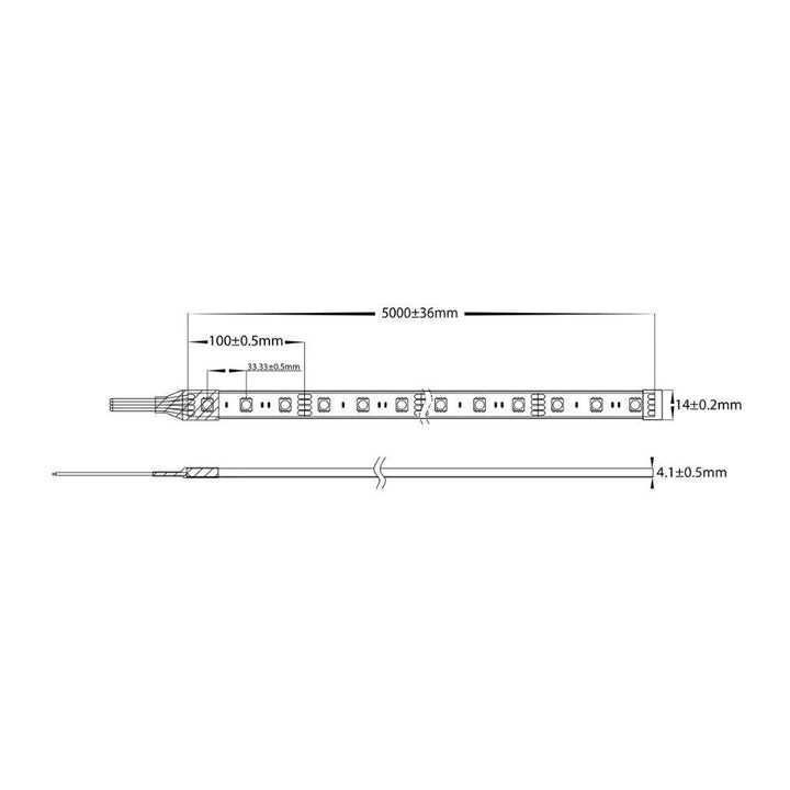 Havit STRIP-7.2-RGB-WP - 7.2W 12V 14mm LED Strip Light Per Metre IP67 RGB - 12V DRIVER REQUIRED-Havit Lighting-Ozlighting.com.au