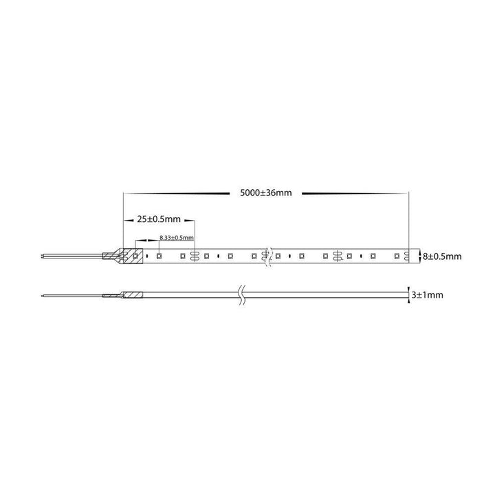 Havit STRIP-9.6-WP-EG - 9.6W 12V 8mm 120 LED Strip Light Per Metre IP54 - 12V DRIVER REQUIRED-Havit Lighting-Ozlighting.com.au