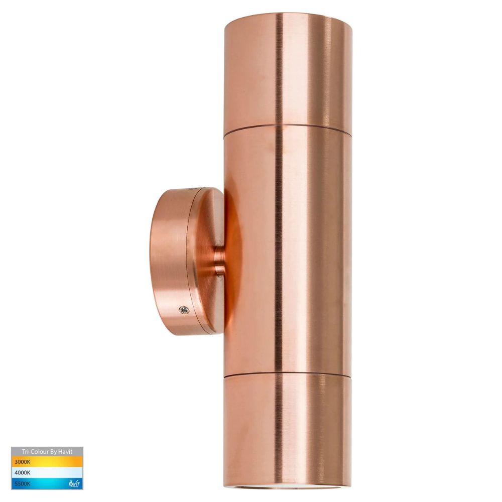 Havit TIVAH - 25W Tri Colour Up And Down Wall Pillar Lights IP65-Havit Lighting-Ozlighting.com.au