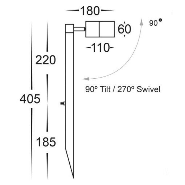 Havit TIVAH - 5W Exterior Spike Light 12V DRVER REQUIRED-Havit Lighting-Ozlighting.com.au