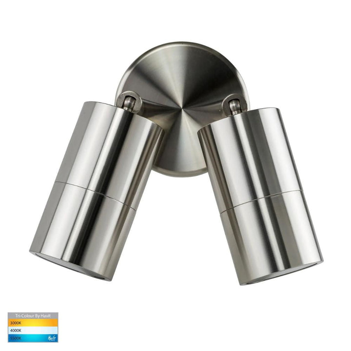 Havit TIVAH - 7W Double Adjustable Wall Pillar Light IP65 - GU10-Havit Lighting-Ozlighting.com.au