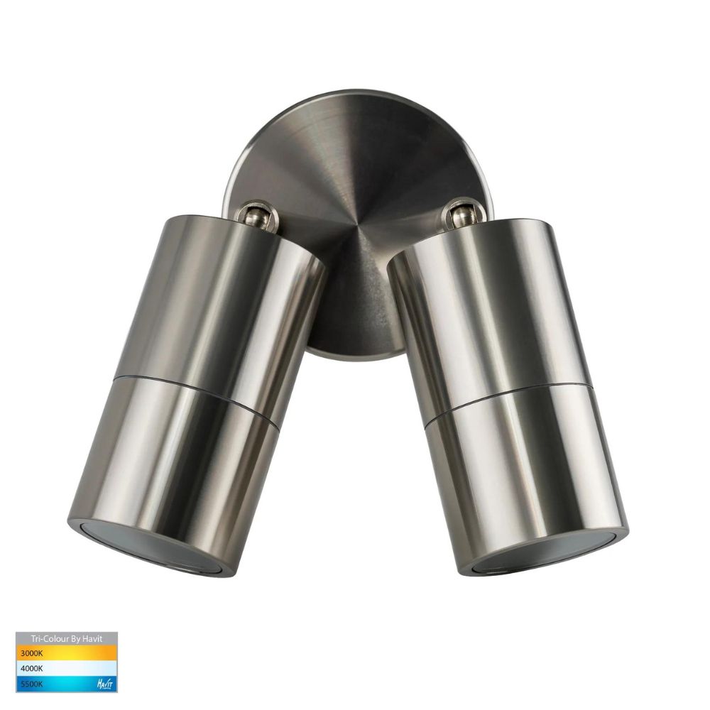 Havit TIVAH - 7W Double Adjustable Wall Pillar Light IP65 - GU10-Havit Lighting-Ozlighting.com.au