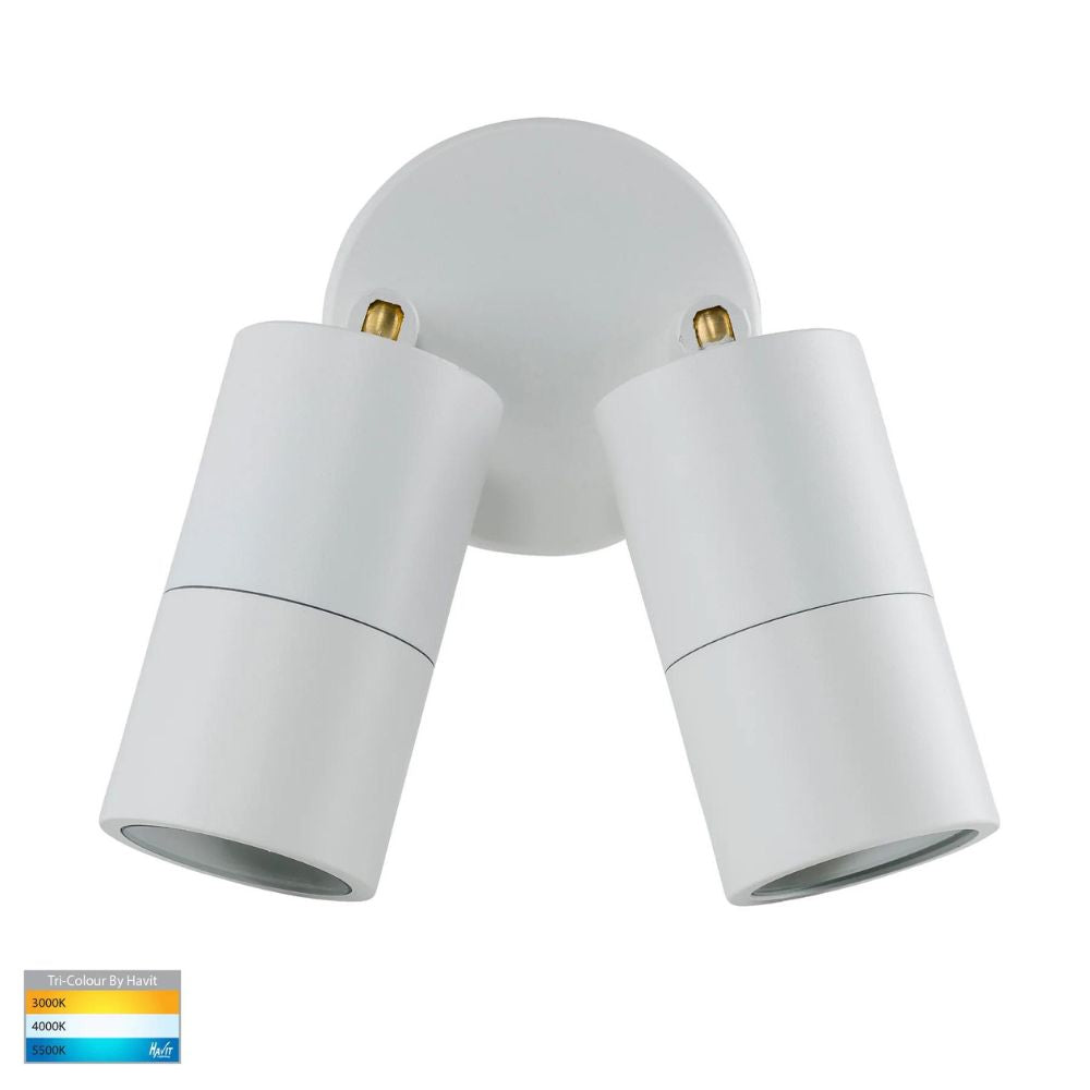 Havit TIVAH - 7W Double Adjustable Wall Pillar Light IP65 - GU10-Havit Lighting-Ozlighting.com.au