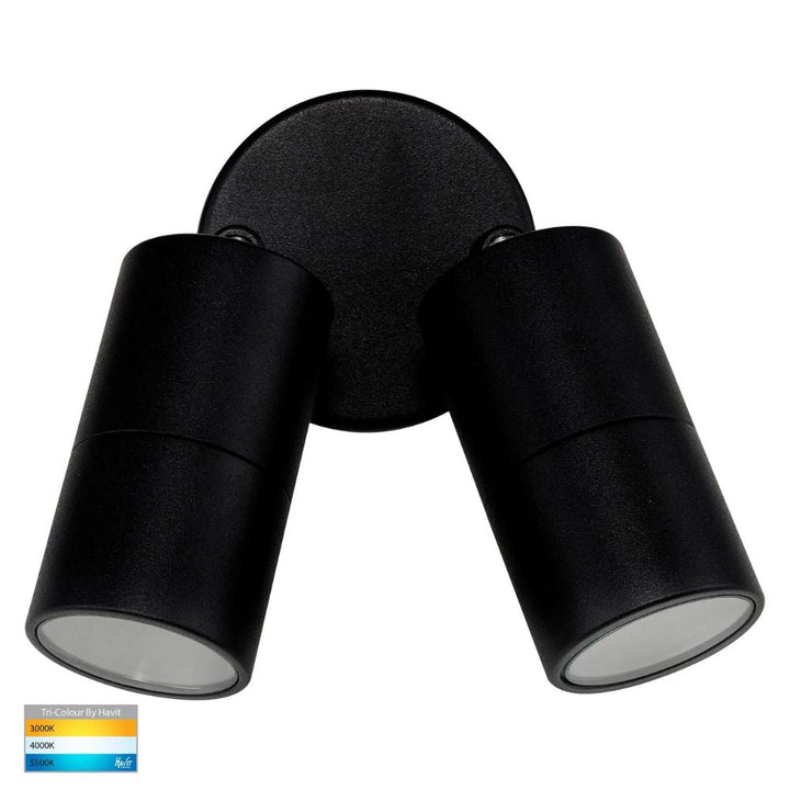 Havit TIVAH - 7W Double Adjustable Wall Pillar Light IP65 - GU10-Havit Lighting-Ozlighting.com.au