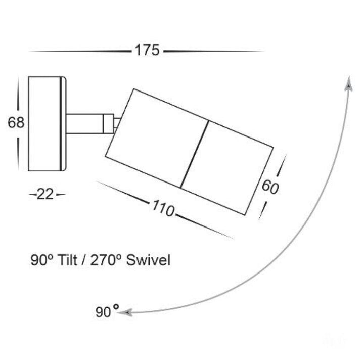 Havit TIVAH - Exterior Adjustable Spotlight 12V DRIVER REQUIRED-Havit Lighting-Ozlighting.com.au