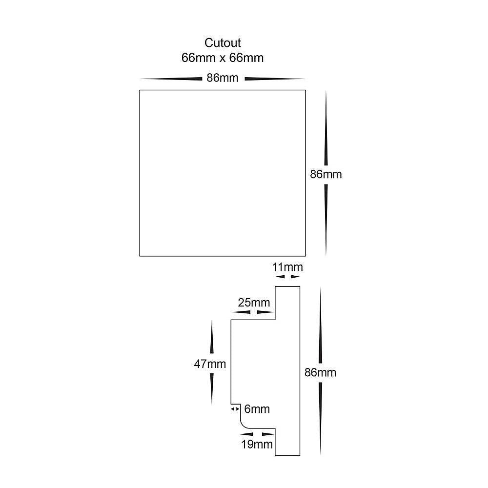 Havit TOUCH-PANEL-E4S - RGBC/RGBW LED Strip Controller 12V/24V-Havit Lighting-Ozlighting.com.au