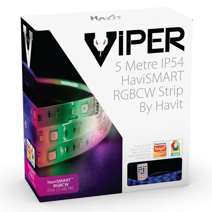 Havit VIPER - 7.2W HaviSMART RGBCW LED Strip Kit Complete With Driver IP54-Havit Lighting-Ozlighting.com.au