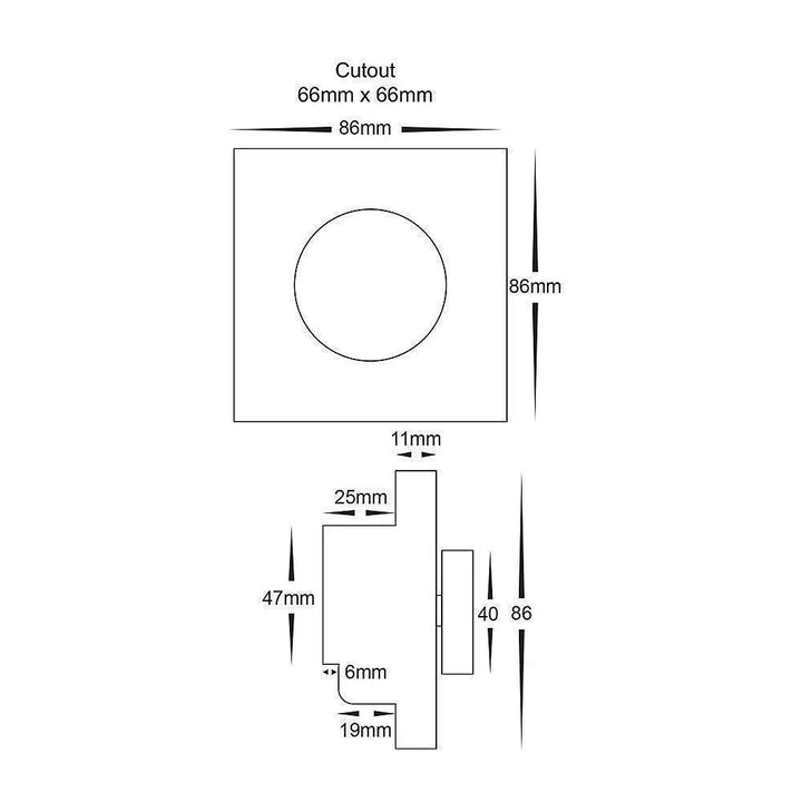 Havit WALL-CONTROLLER-D61 - HV9101-D61 Single Colour LED Strip Wall Controller With Rotary Dial 12/24V-Havit Lighting-Ozlighting.com.au