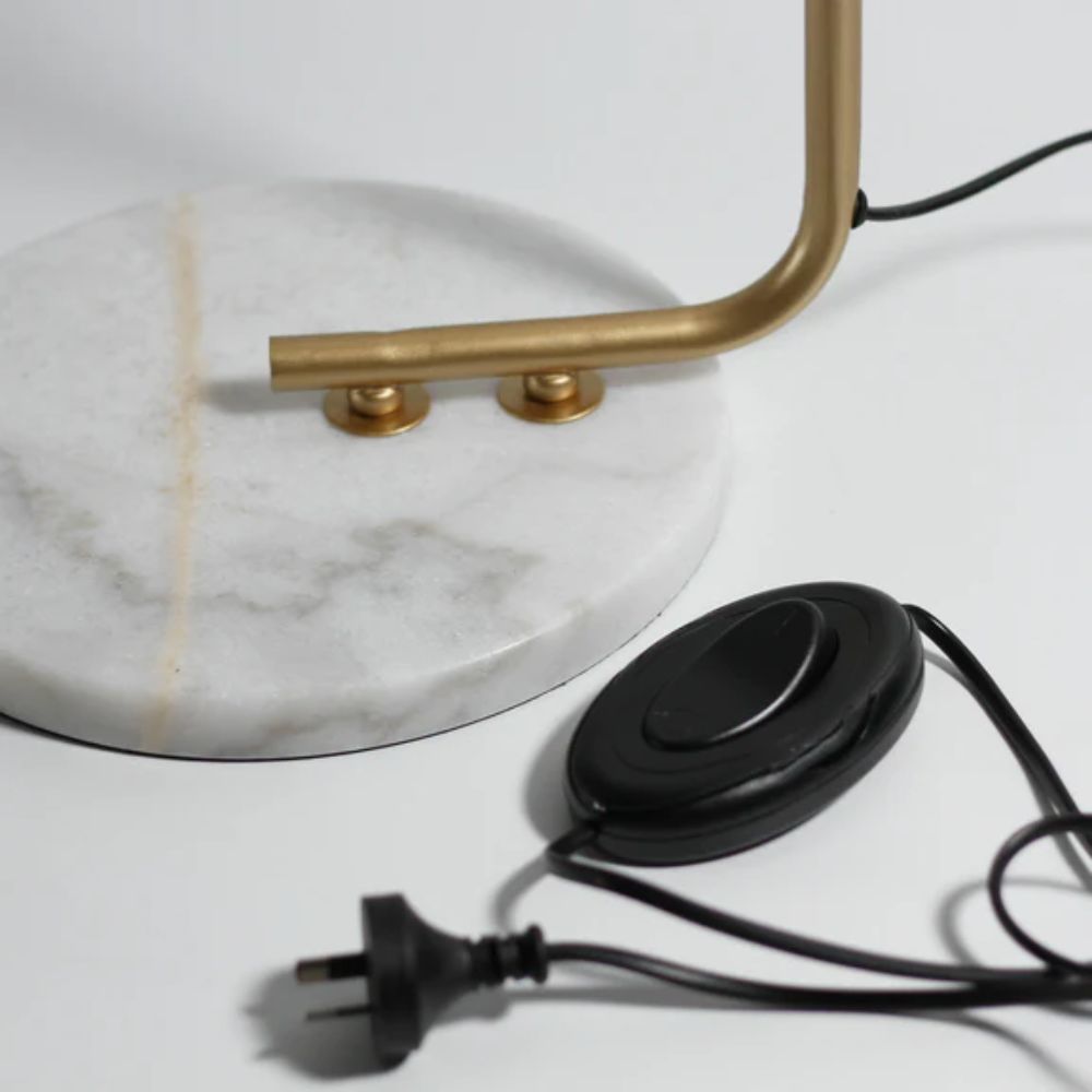 Lexi ADELE - Metal & Marble Floor Lamp-Lexi Lighting-Ozlighting.com.au