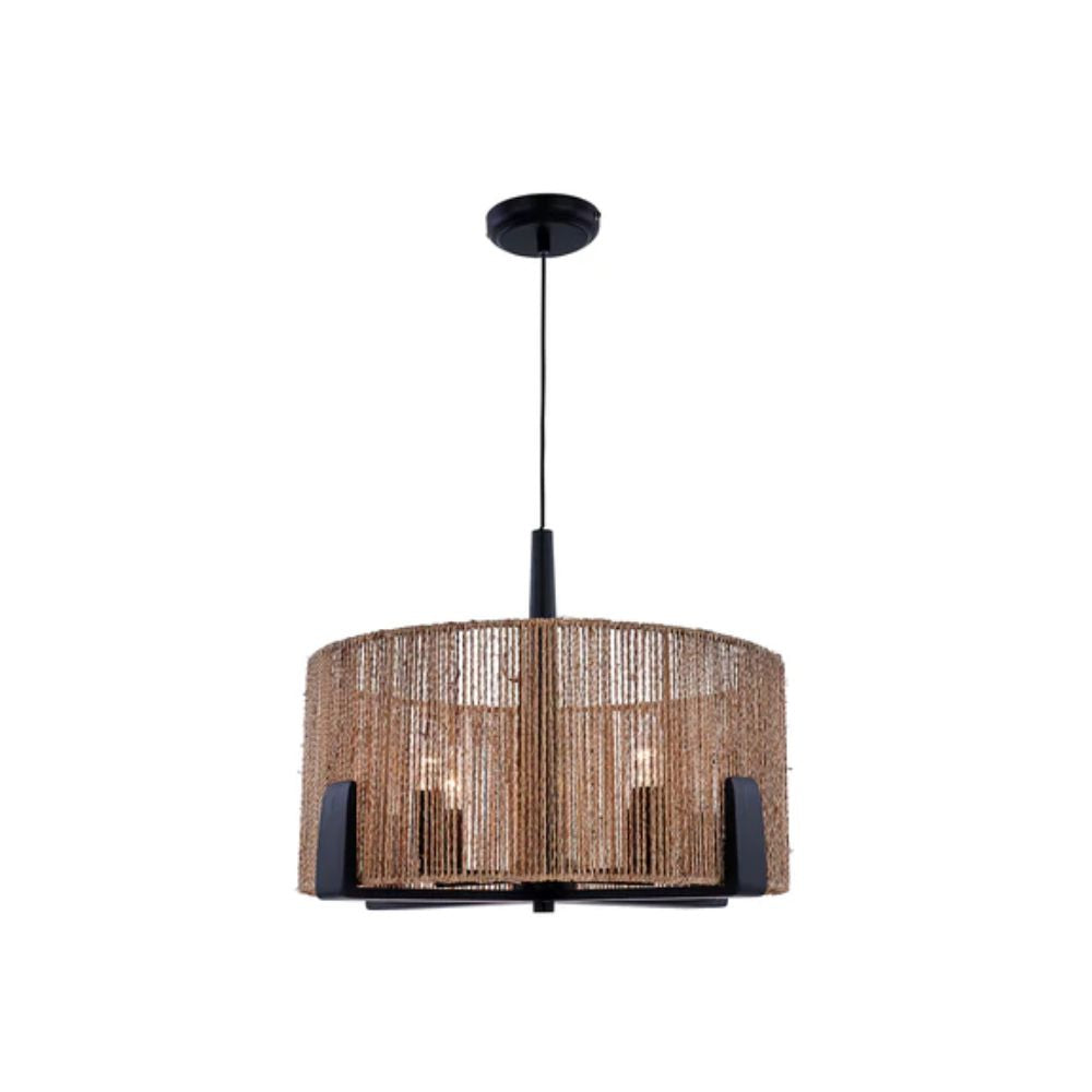 Lexi CAPSULE - 4 Light Rattan Pendant-Lexi Lighting-Ozlighting.com.au