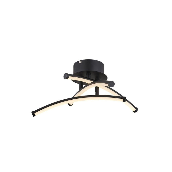 Lexi GAMILAH - 3/5 Light 12/20W LED Dimmable Ceiling Light Black - 3000K-Lexi Lighting-Ozlighting.com.au