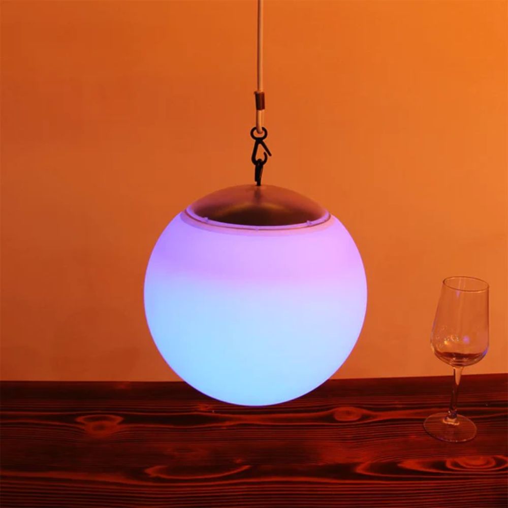 Lexi HANGING BALL - LED Pendant - Solar + DC Power-Lexi Lighting-Ozlighting.com.au