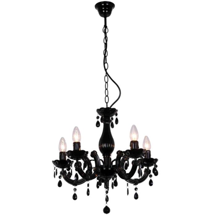 Lexi LA SPEZIA - 5 Light Acrylic Faux Crystal Chandelier-Lexi Lighting-Ozlighting.com.au