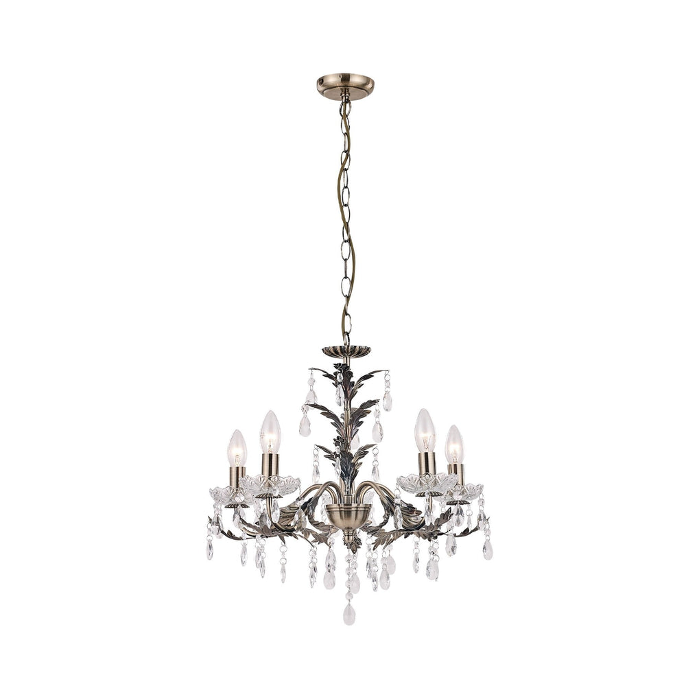 Lexi MICHELLE - 5 Light Crystal Chandelier-Lexi Lighting-Ozlighting.com.au