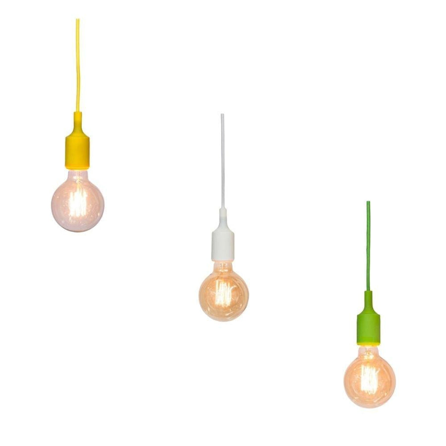 Lexi POLLY - 1 Light Pendant with Fabric Cable-Lexi Lighting-Ozlighting.com.au