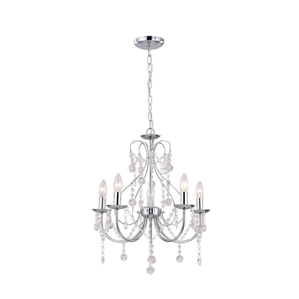 Lexi RENEE - 5 Light Crystal Chandelier-Lexi Lighting-Ozlighting.com.au