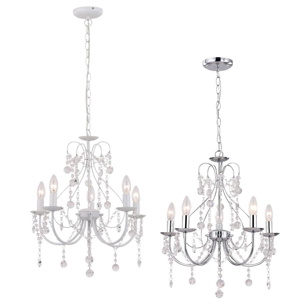 Lexi RENEE - 5 Light Crystal Chandelier-Lexi Lighting-Ozlighting.com.au