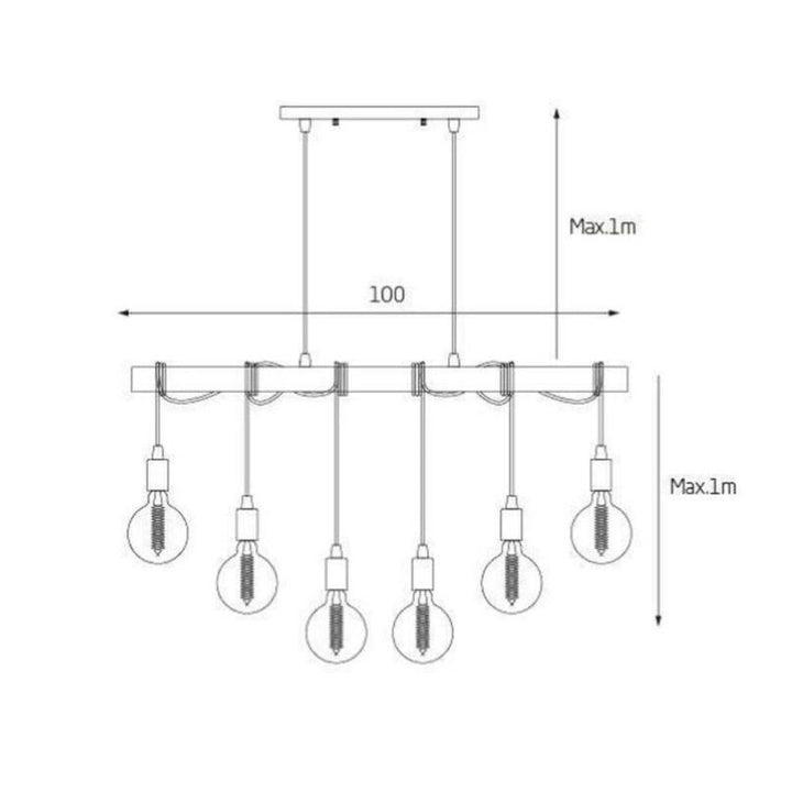 Lexi TIBERY - 6 Light Pendant-Lexi Lighting-Ozlighting.com.au