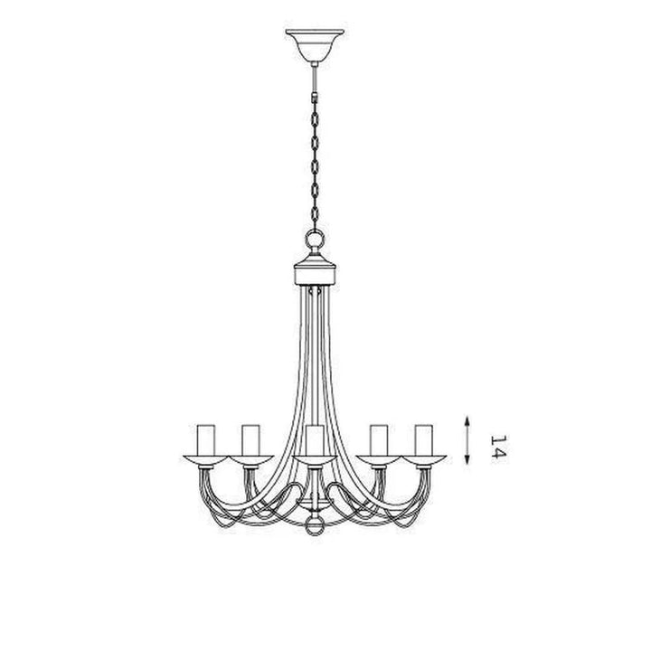 Lexi ZANZIBAR - 5 Light Chandelier-Lexi Lighting-Ozlighting.com.au