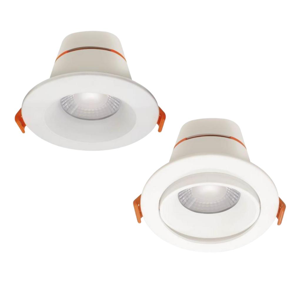 Mercator APOLLO PRO - 7W LED Tri-Colour Switchable Fixed/Tiltable Dimmable Downlight IP44-Mercator-Ozlighting.com.au