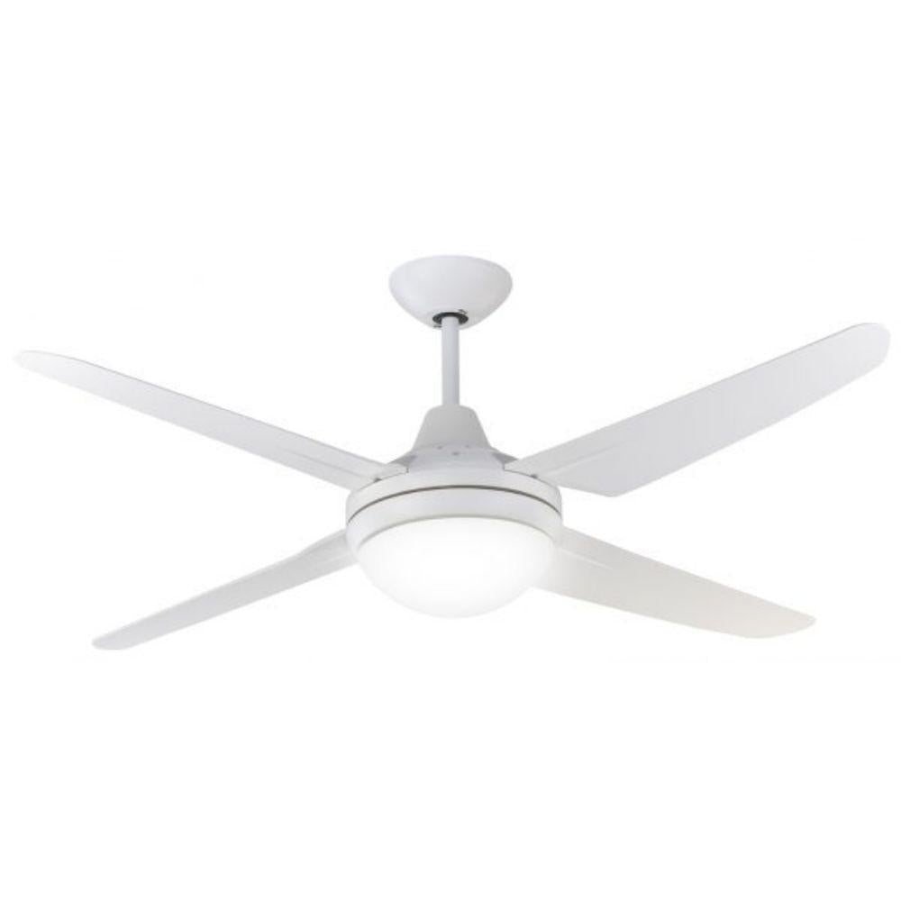 Mercator CLARE-LIGHT - 4 Blade 1350mm 53" ABS Ceiling Fan With Light-Mercator-Ozlighting.com.au