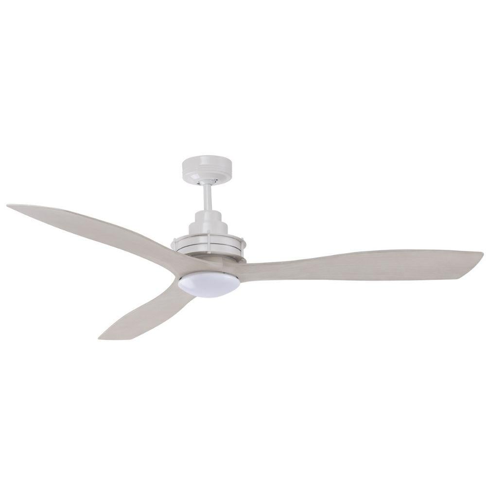 Mercator CLARENCE-LIGHT - 3 Blade 1418mm 56" ABS Blade Ceiling Fan With 13W LED Tri-Colour Light-Mercator-Ozlighting.com.au