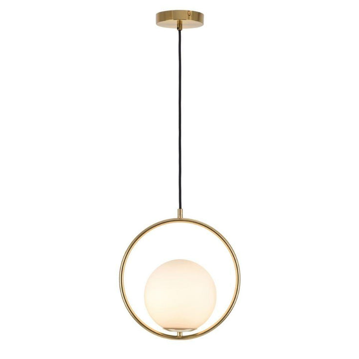 Mercator EDITH - Circular Opal Glass Pendant Light-Mercator-Ozlighting.com.au