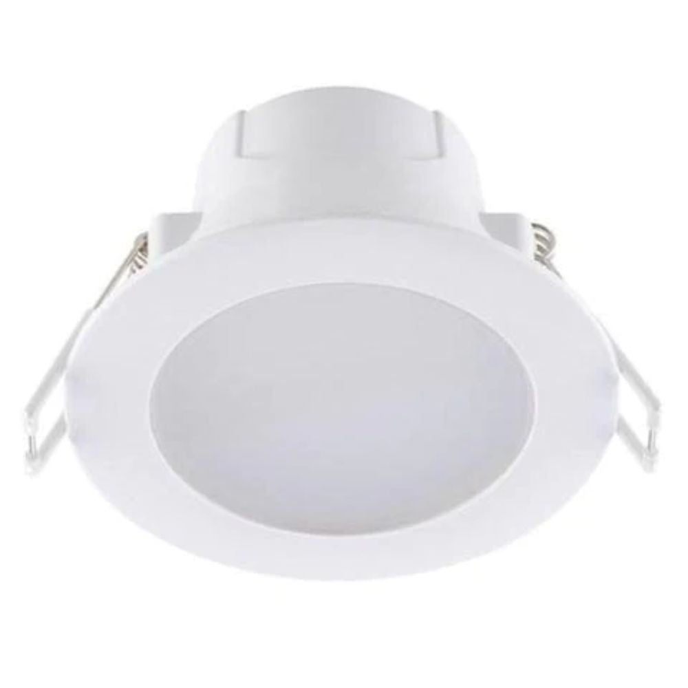 Mercator EKO - 9W LED Tri-Colour Dimmable Round Flat Face PC Downlight IP44-Mercator-Ozlighting.com.au