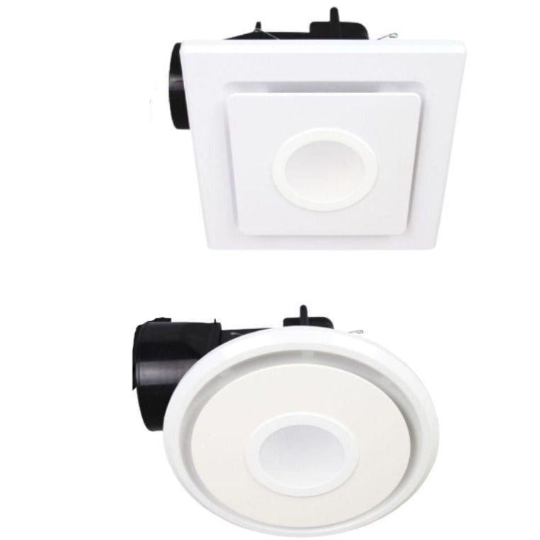 Mercator EMELINE II - Round/Square Exhaust Fan IPX4 4000K-Mercator-Ozlighting.com.au