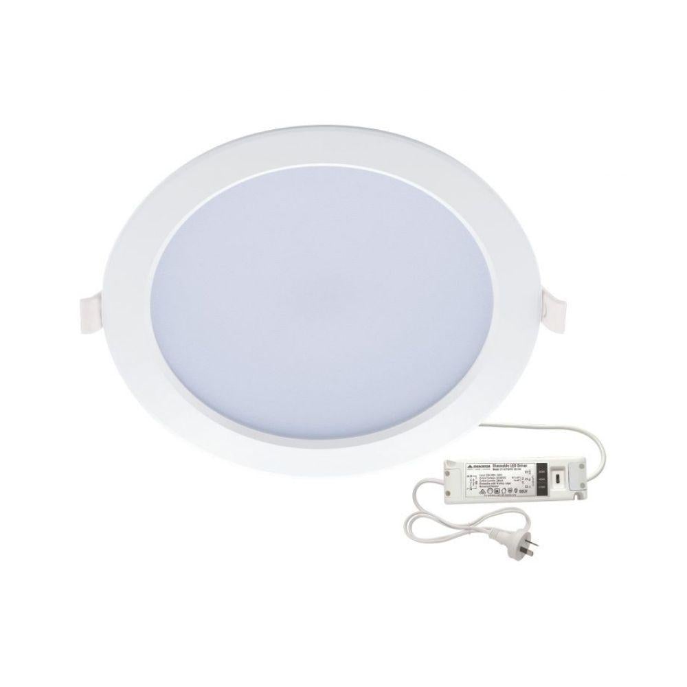 Mercator ESTA - 9W/13W/15W/20W LED Tri-Colour Switchable Dimmable Downlight IP44-Mercator-Ozlighting.com.au