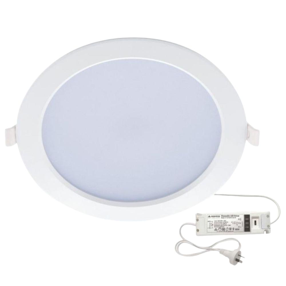 Mercator ESTA - 9W/13W/15W/20W LED Tri-Colour Switchable Dimmable Downlight IP44-Mercator-Ozlighting.com.au