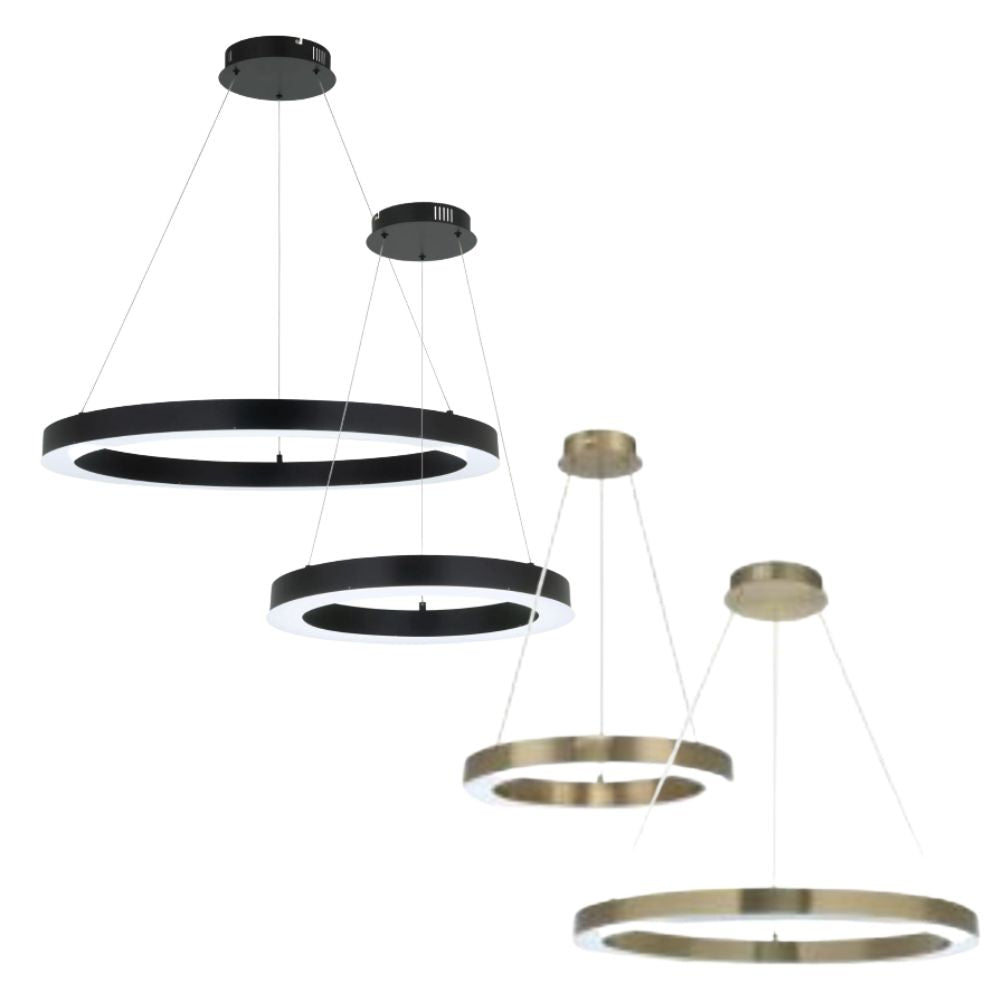 Mercator MEDINE - 1 Light LED Metal Circular Pendant-Mercator-Ozlighting.com.au