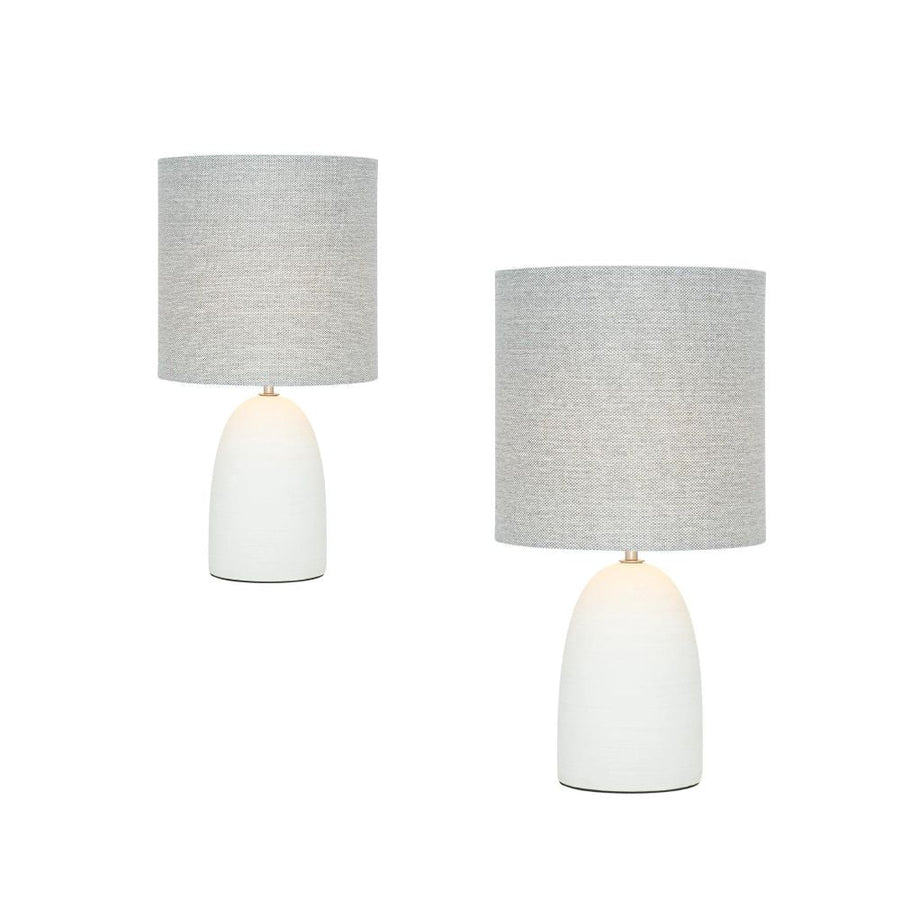 Mercator MENTONE - Concrete & Linen Table Lamp-Mercator-Ozlighting.com.au